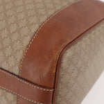 Celine Vintage Macadam Shoulder Bag Canvas and Leather - image 9