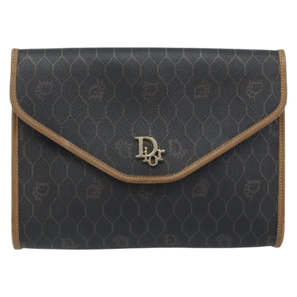 Christian Dior Vintage Honeycomb chain Canvas