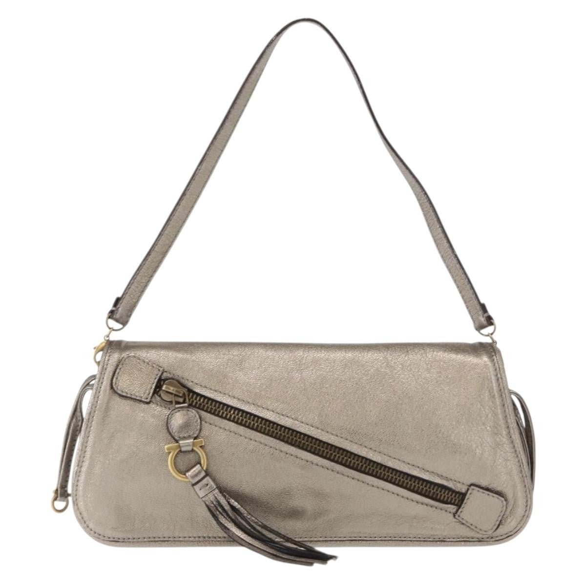 Salvatore Ferragamo Gancini Shoulder Bag Leather - image 1