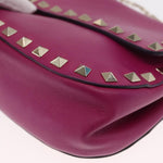 Valentino Garavani Rockstud Saddle Crossbody Bag Leather Mini - image 10
