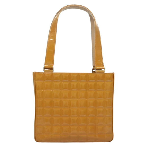 Chanel Chocolate Bar CC Tote Quilted Patent Small - image 1