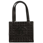 Chanel Chocolate Bar CC Tote Quilted Leather Small - image 1