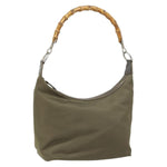 Gucci Vintage Bamboo Shoulder Bag Nylon - image 18