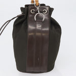 Gucci Vintage Bamboo Bucket Bag Nylon and Leather Small - image 3