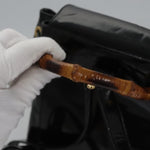 Gucci Vintage Bamboo Backpack Patent Mini - image 7