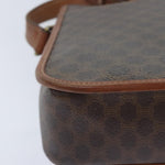 Celine Vintage Macadam Circle Logo Shoulder Bag Canvas and Leather - image 10