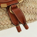 Chloe Marcie Basket Bag Raffia and Leather Small - image 13
