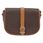 Celine Vintage Macadam Shoulder Bag Canvas and Leather - image 18