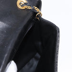 Bally Vintage Chain Shoulder Bag Quilted Leather - image 19