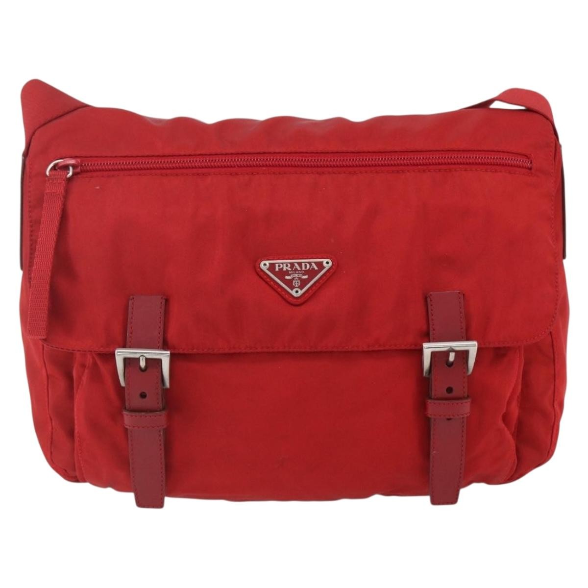 Prada Zip Buckle Messenger Bag Tessuto Medium - image 1