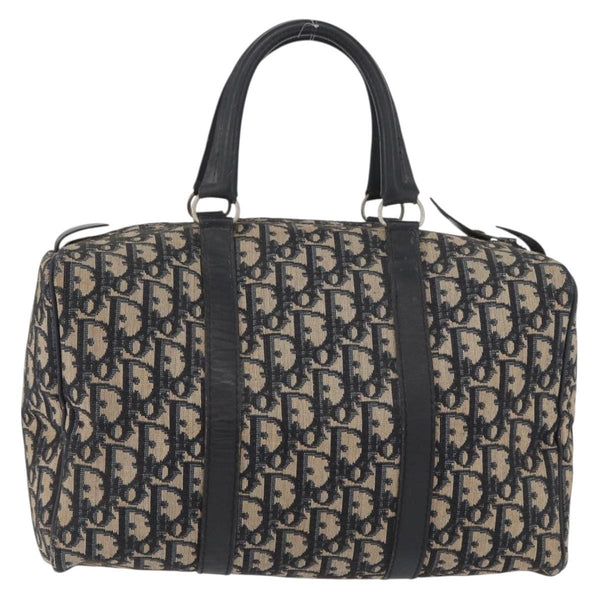 Christian Dior Vintage Trotter Boston Bag Canvas