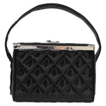 Chanel Vintage Metal Box Bag Quilted patent - image 2
