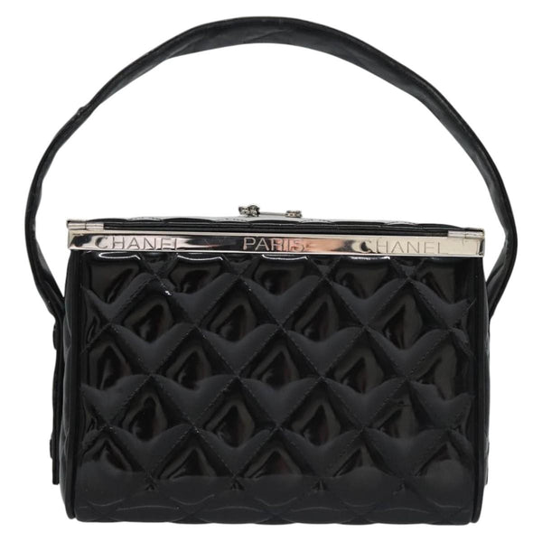 Chanel Vintage Metal Box Bag Quilted patent