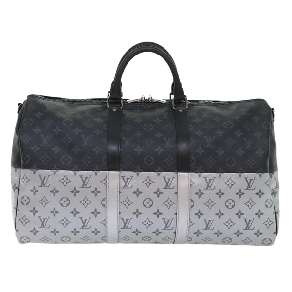 Louis Vuitton Keepall Bandouliere Bag Monogram Eclipse Split Canvas 50