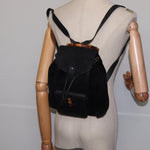 Gucci Vintage Bamboo Backpack Suede Mini - image 14