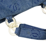 Chanel Vintage CC Tote Denim Large - image 8