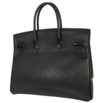Hermes Birkin Handbag Black Ardennes with Gold Hardware 35 - image 2