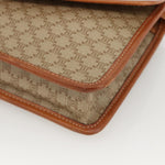 Celine Vintage Macadam Circle Logo Shoulder Bag Canvas and Leather - image 9
