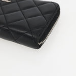 Chanel Zip Around Organizer Wallet Quilted Lambskin Large - image 8