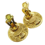 Chanel CC Button Clip-On Earrings Metal - image 4