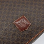 Celine Vintage Macadam Shoulder Bag Canvas and Leather - image 18