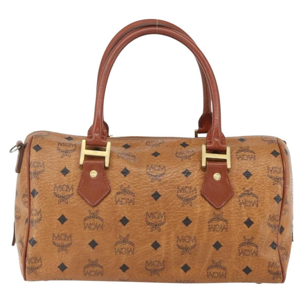 MCM Visetos logogramme Handbag Canvas and Leather