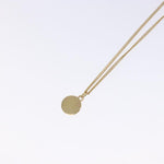Christian Dior Vintage Logo Round Pendant Necklace Metal - image 5