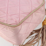 Chanel Vintage Camera Tassel Bag Satin - image 11