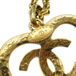 Chanel CC Heart Pendant Necklace Metal - image 4