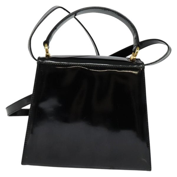 Salvatore Ferragamo Vintage Vara Bow Top Handle Bag Patent Leather