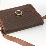 Celine Vintage Macadam Shoulder Bag Canvas and Leather - image 15