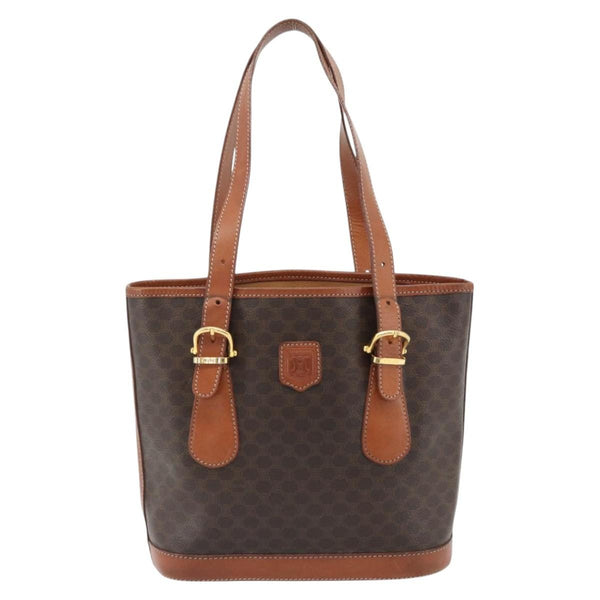 Celine Vintage Macadam Tote bag Canvas and Leather - image 1