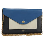 Celine Pocket Envelope Wallet on Chain Leather Medium - image 1