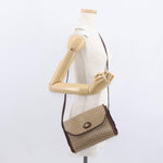 Celine Vintage Macadam Shoulder Bag Canvas and Leather - image 12