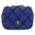 Chanel Diamond Stitch Chain Flap Bag Quilted Iridescent Calfskin Small - image 20