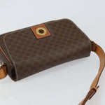 Celine Vintage Macadam Circle Logo Shoulder Bag Canvas and Leather - image 15