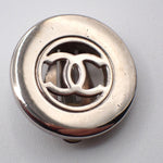 Chanel CC Cutout Round Clip-On Earrings Metal - image 3