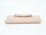 Prada Bow Zip Around Wallet Saffiano Leather Long - image 9