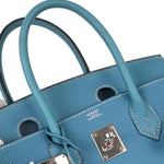 Hermes Touch Birkin Bag Blue Togo with Blue Matte Alligator and Gold Hardware 30 - image 14