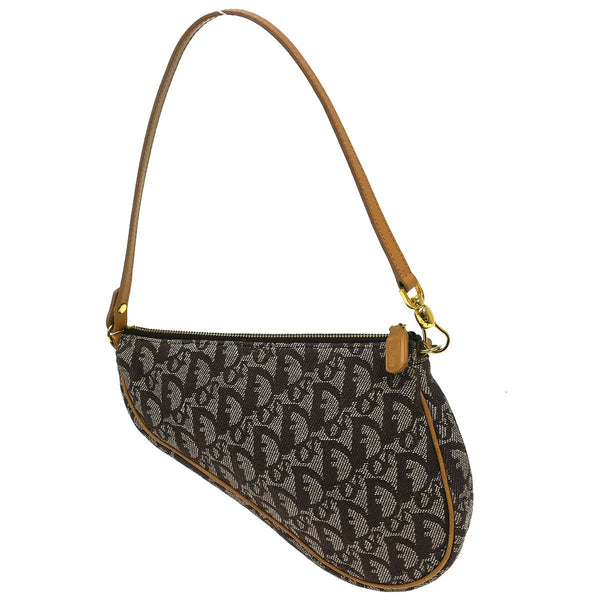 Christian Dior Saddle Bag Oblique Canvas Mini