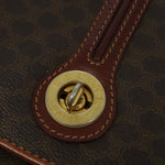 Celine Vintage Macadam Shoulder Bag Canvas and Leather - image 13
