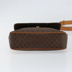 Celine Vintage Macadam Circle Logo Shoulder Bag Canvas and Leather - image 14