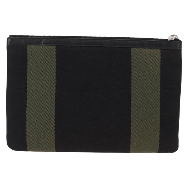 Saint Laurent Beach Zip Pouch Canvas Medium