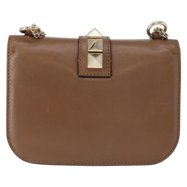 Valentino Garavani Rolling Rockstud Glam Lock Shoulder Bag Leather Medium