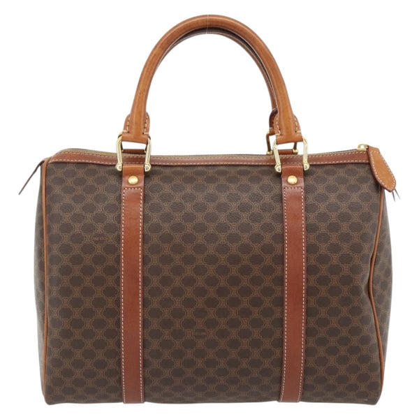Celine Vintage Macadam Boston bag Canvas and Leather