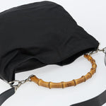 Gucci Vintage Bamboo Handle Open Hobo Nylon Medium - image 15