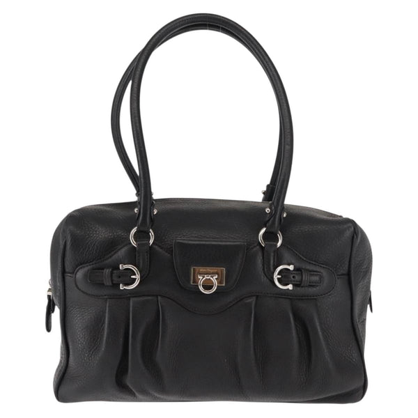Salvatore Ferragamo Gancini Buckle Shoulder Bag Leather Large - image 1