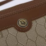 Christian Dior Vintage Honeycomb Shoulder Bag Canvas and Leather - image 12