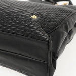 Bally Vintage Tote Bag Quilted Leather - image 8