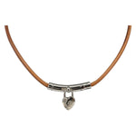 Hermes Annee Mediterranee Cadena Charm Necklace Metal and Leather - image 3